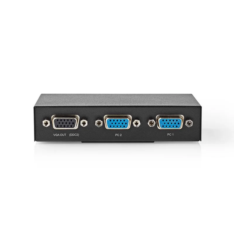 2 Puertos | Conmutador Vga | Negro