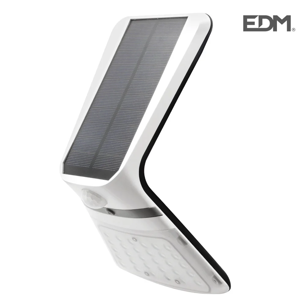 Aplique Solar 3,5w 430 L&uacute;men Recarreg&aacute;vel Sensor