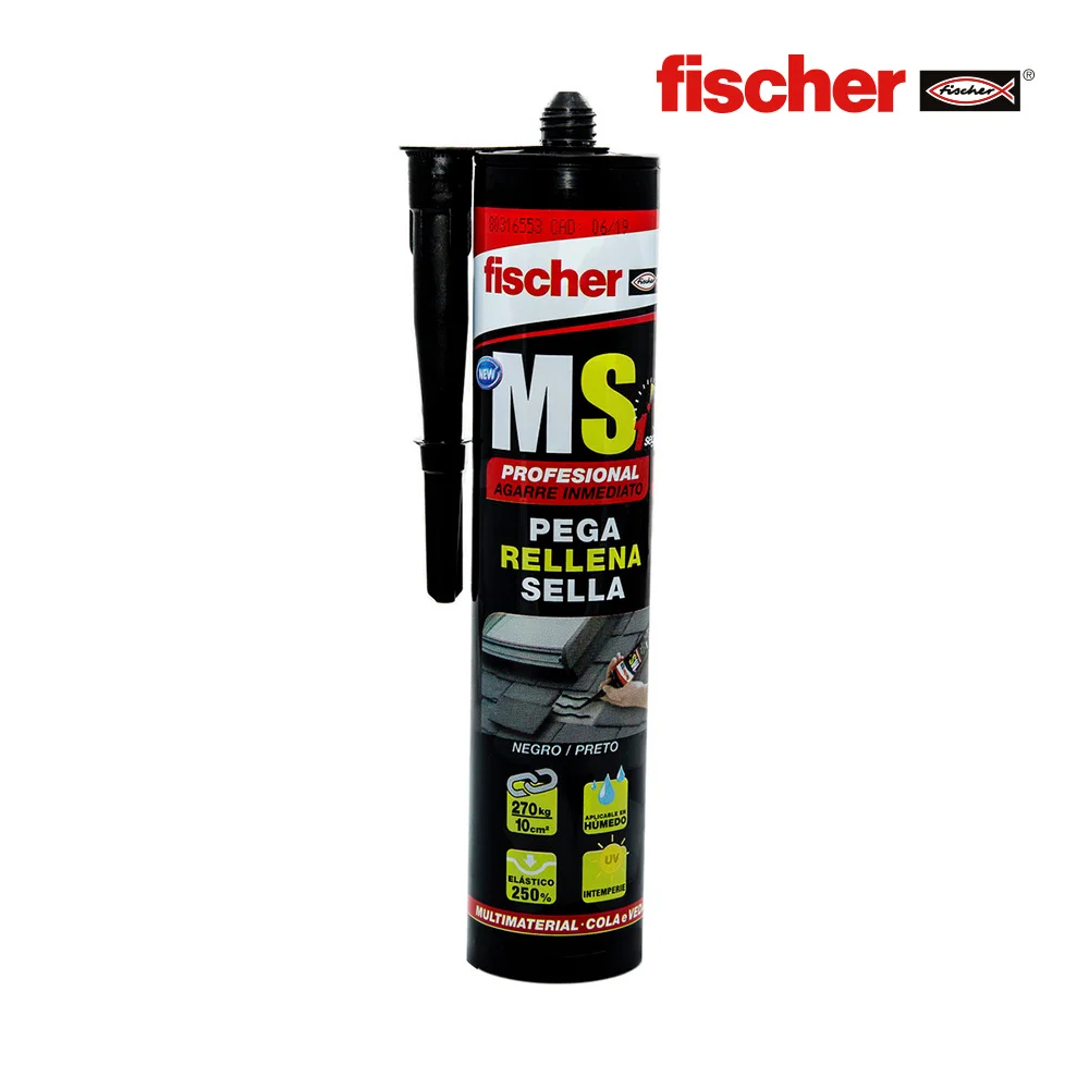 Ms Profissional Preto 290ml 540330 Fischer