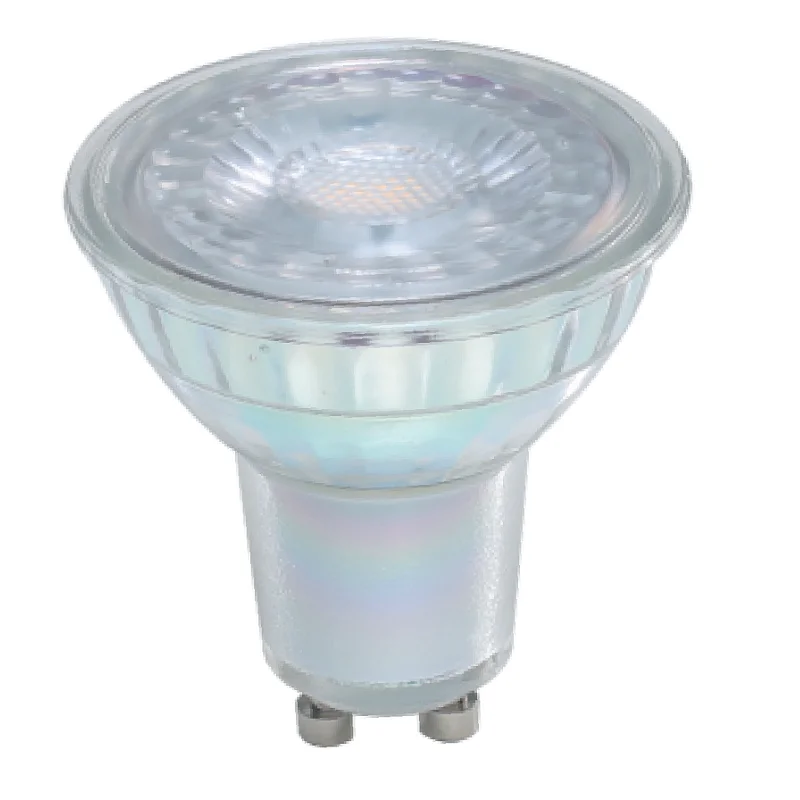L&acirc;mpada LED Gu10 6w 3000k Dim&aacute;vel Vidro