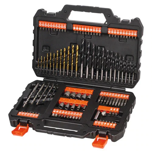 Conjunto de Perfura&ccedil;&atilde;o e Parafusamento de 109 Pe&ccedil;as com Brocas A7200-Xj Black+Decker "Tit&acirc;nio