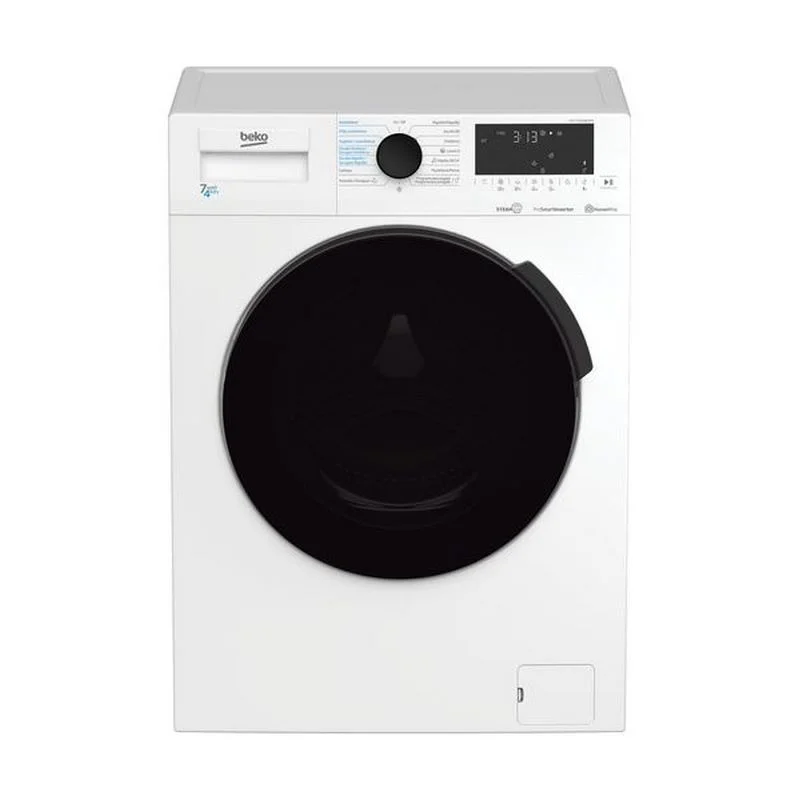 M&aacute;quina de Lavar e Secar Roupa Htv7716dswbtr 7kg/4kg 1400rpm Classe D Branco - Beko