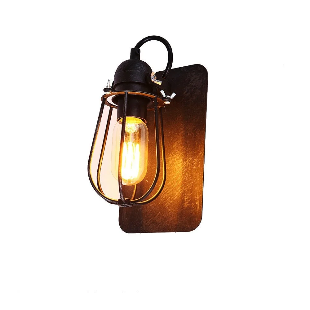 Candeeiro de Parede Vintage E27 60w Preto - Edm