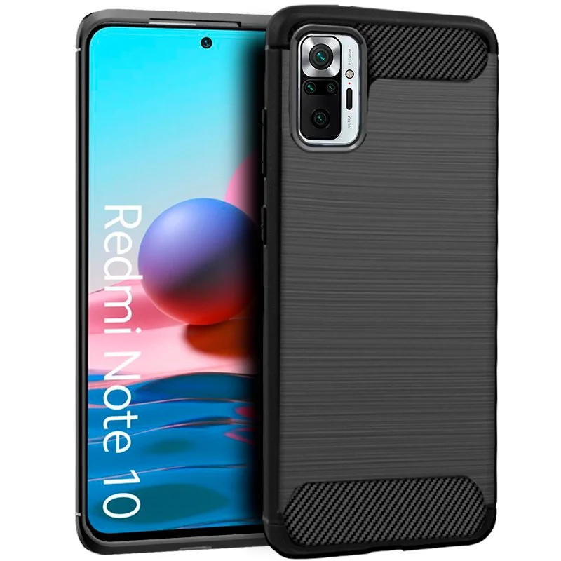 Capa Cool para Xiaomi Redmi Note 10 / Note 10s Carbon Black