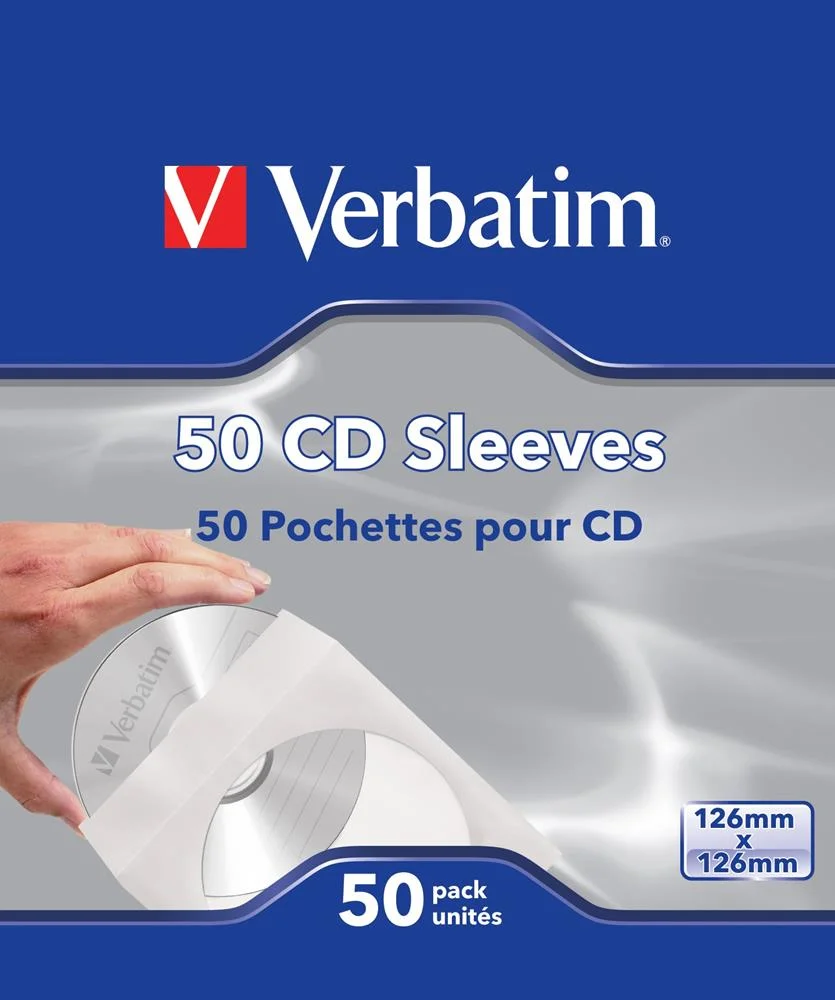 Cd/Dvd-H&uuml;llen Papier 50er Pack Verbatim