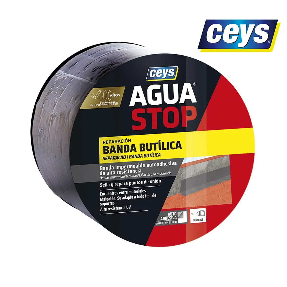 Banda Butilica Imperme&aacute;vel Aguastop 10cmx10m