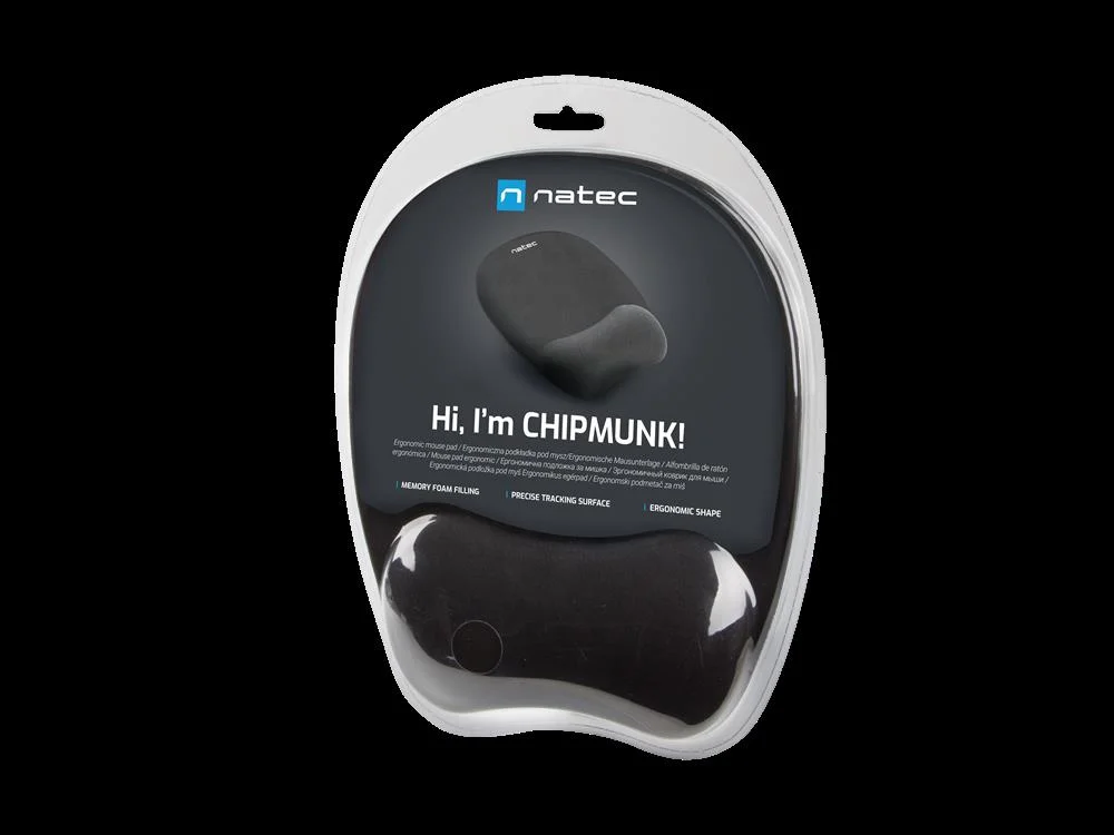 Tapete de Rato Chipmunk Npf-0784 (Preto)