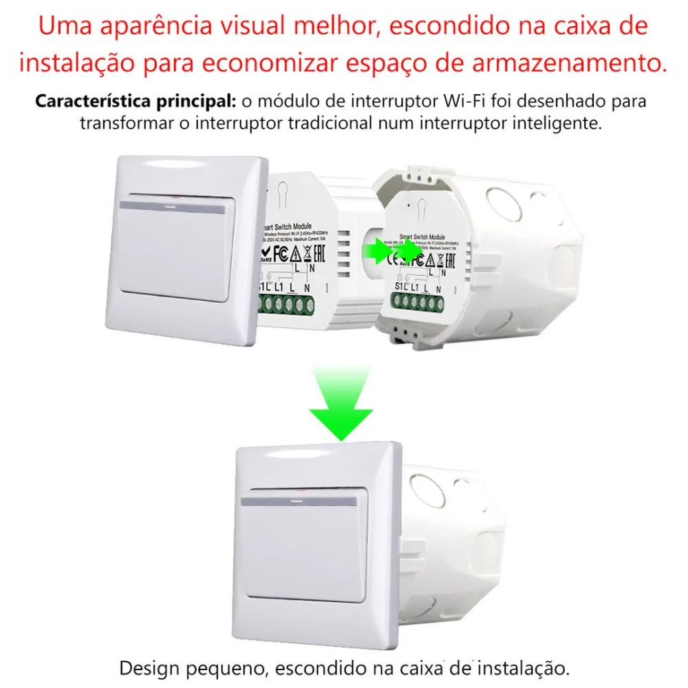 M&oacute;dulo De Ilumina&ccedil;&atilde;o Wifi + Rf 433