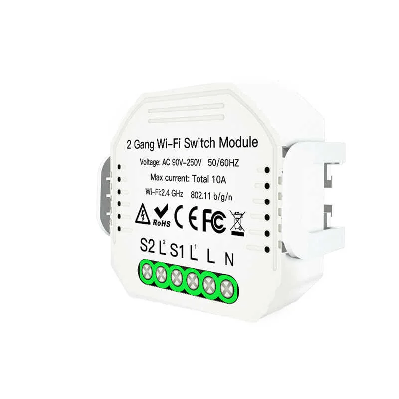 M&oacute;dulo 2 Canais On/off Rf 433mhz + Wifi