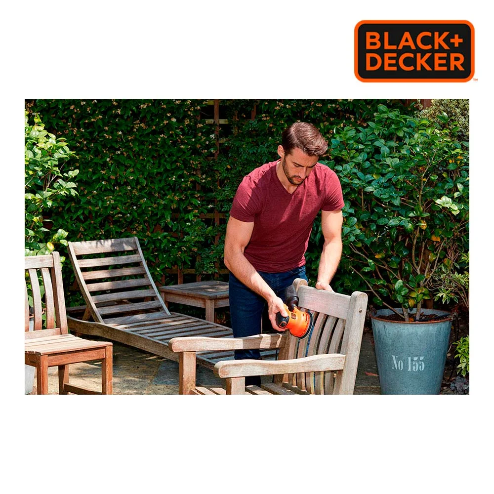 Lixadora Rotorbital 230w Bew210-Qs Black+Decker