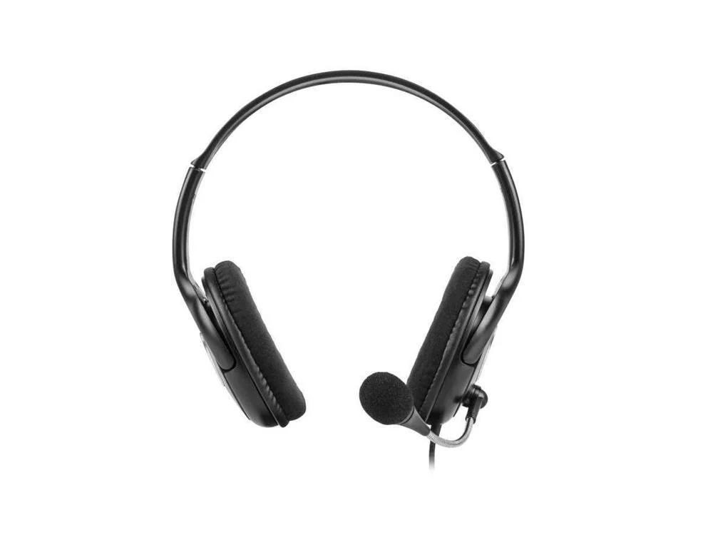 Auscultadores Bear 2 C/ Fios Preto - Natec