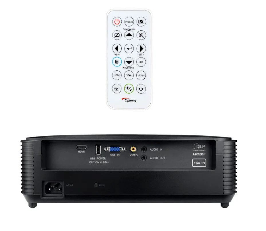 Proyector Optoma S336 Svga 4000l Negro Hdmi Vga U.