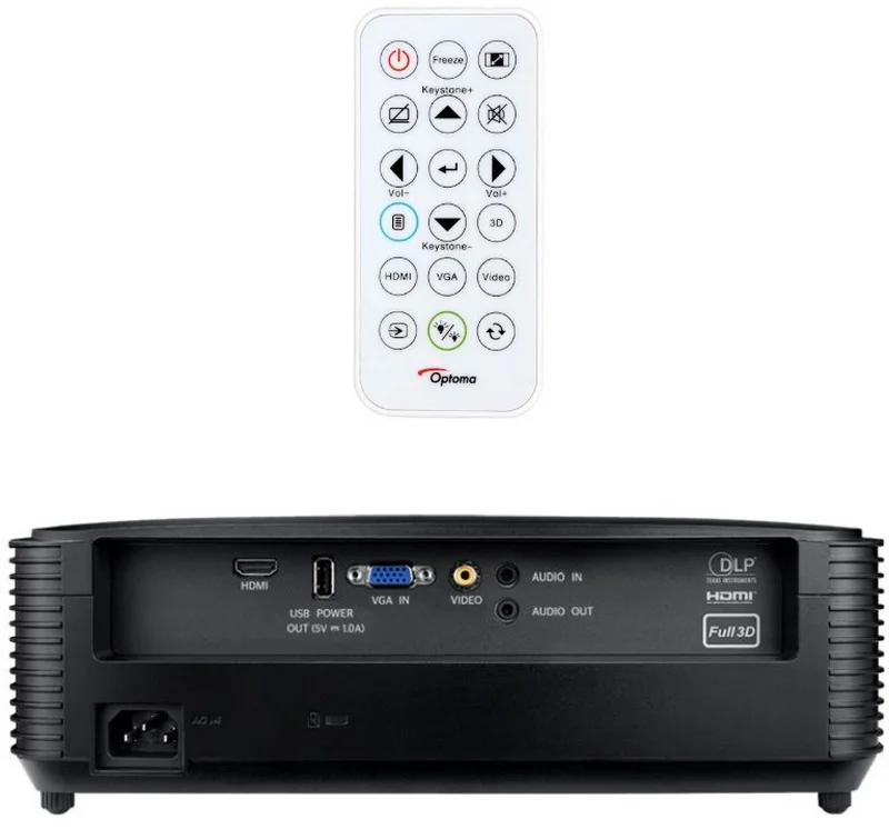 Proyector Optoma S336 Svga 4000l Negro Hdmi Vga U.