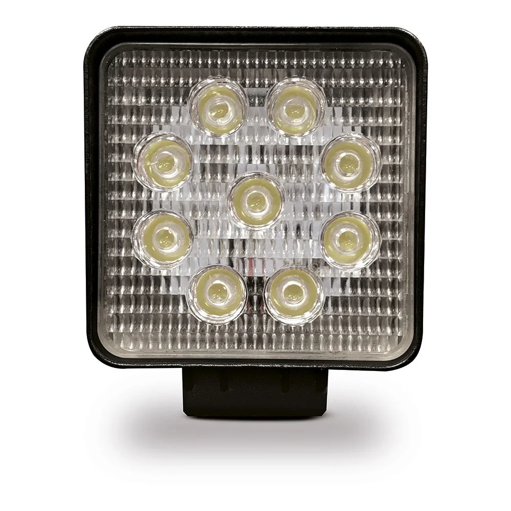 Foco De Trabalho Quadrado 9 Leds 2150 Lm