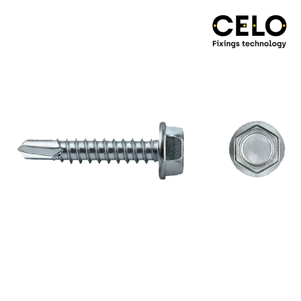 Caixa 100 Uni Parafusos Broca Hexagonal - 5,5x63