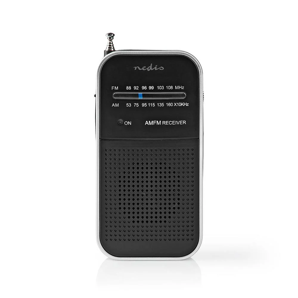 R&aacute;dio Fm / Am 1.5 W Tamanho Do Bolso Prata .