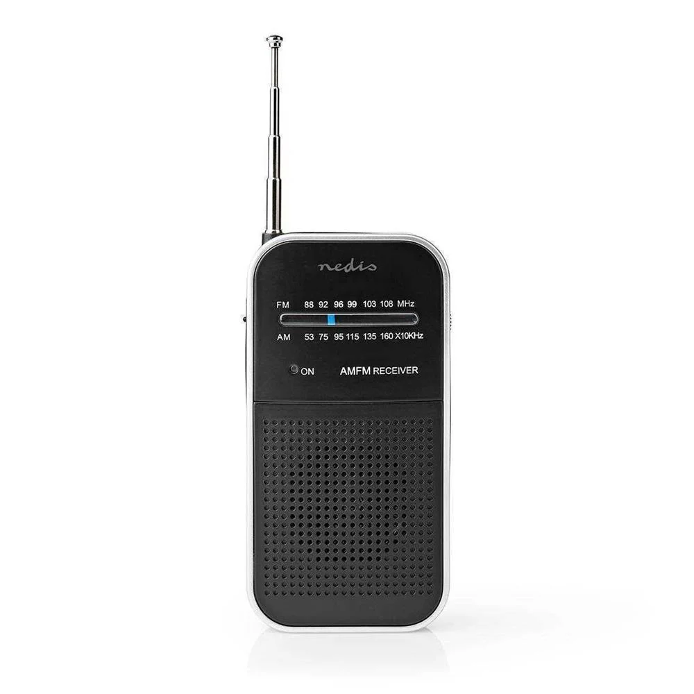R&aacute;dio Fm / Am 1.5 W Tamanho Do Bolso Prata .