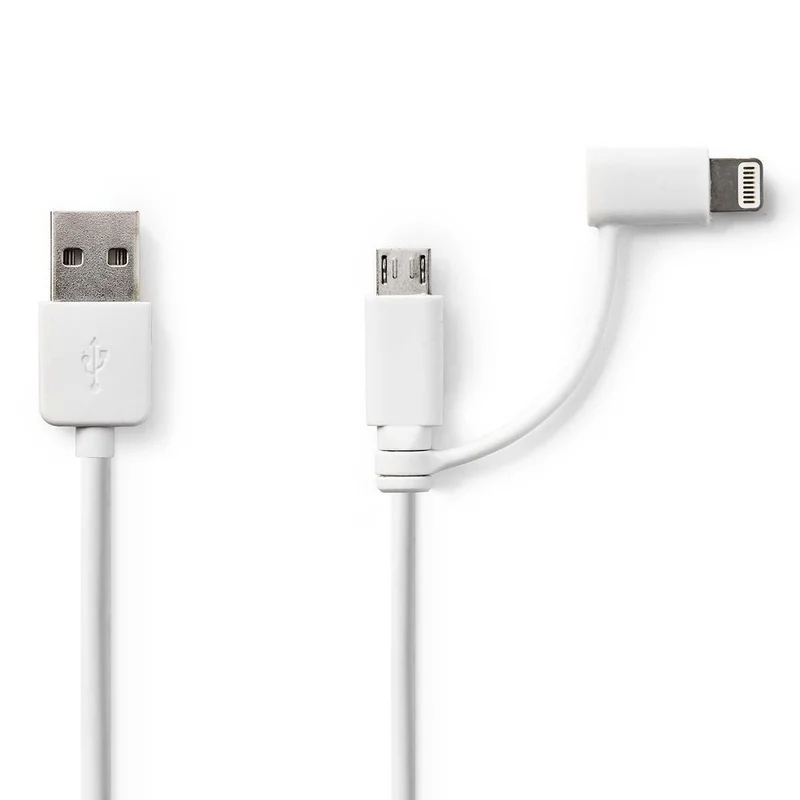 Cabo de Carregamento e Sincroniza&ccedil;&atilde;o 2-Em-1 Usb.