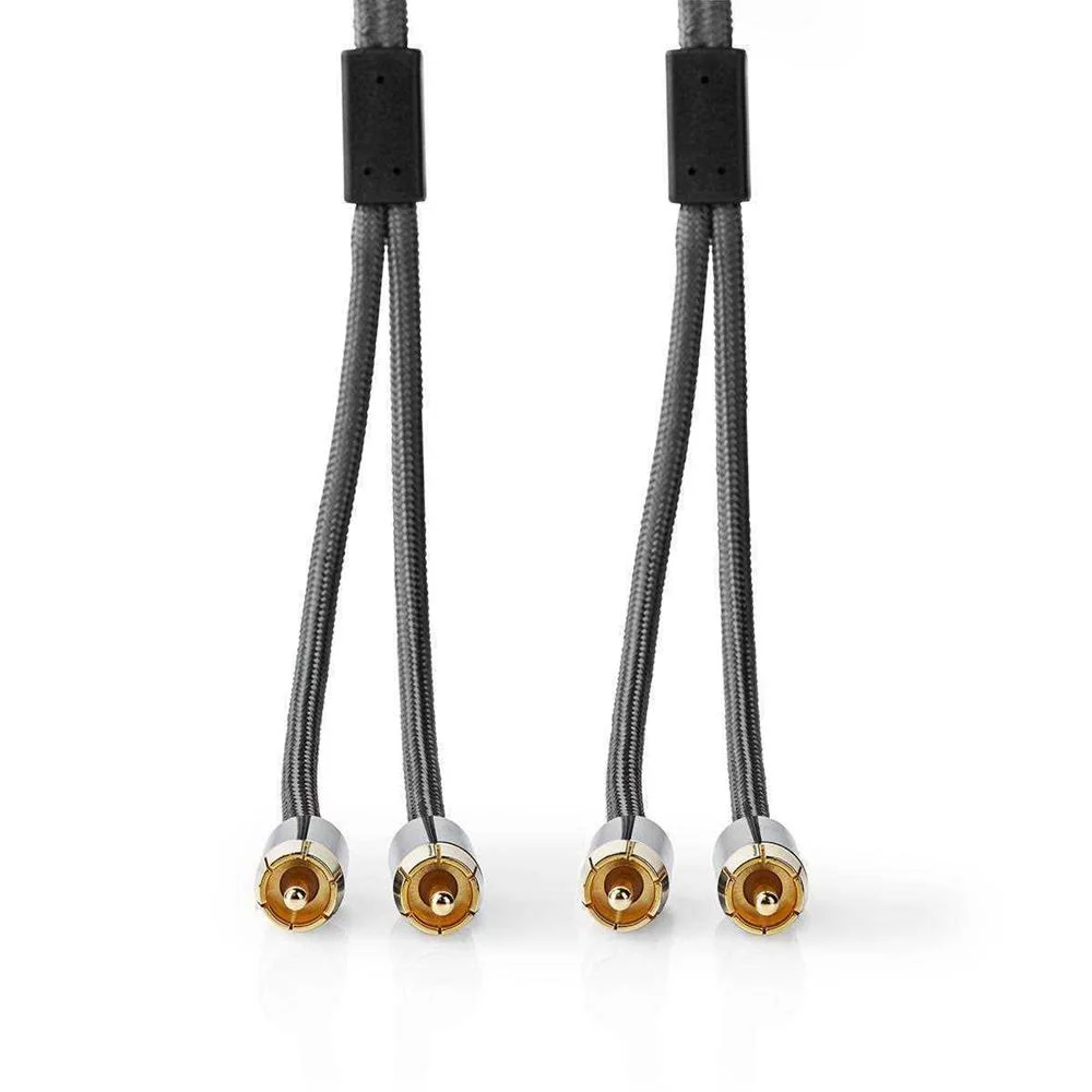 Cabo de &Aacute;udio Stereo 2x Rca Macho - 2x Rca Mac.
