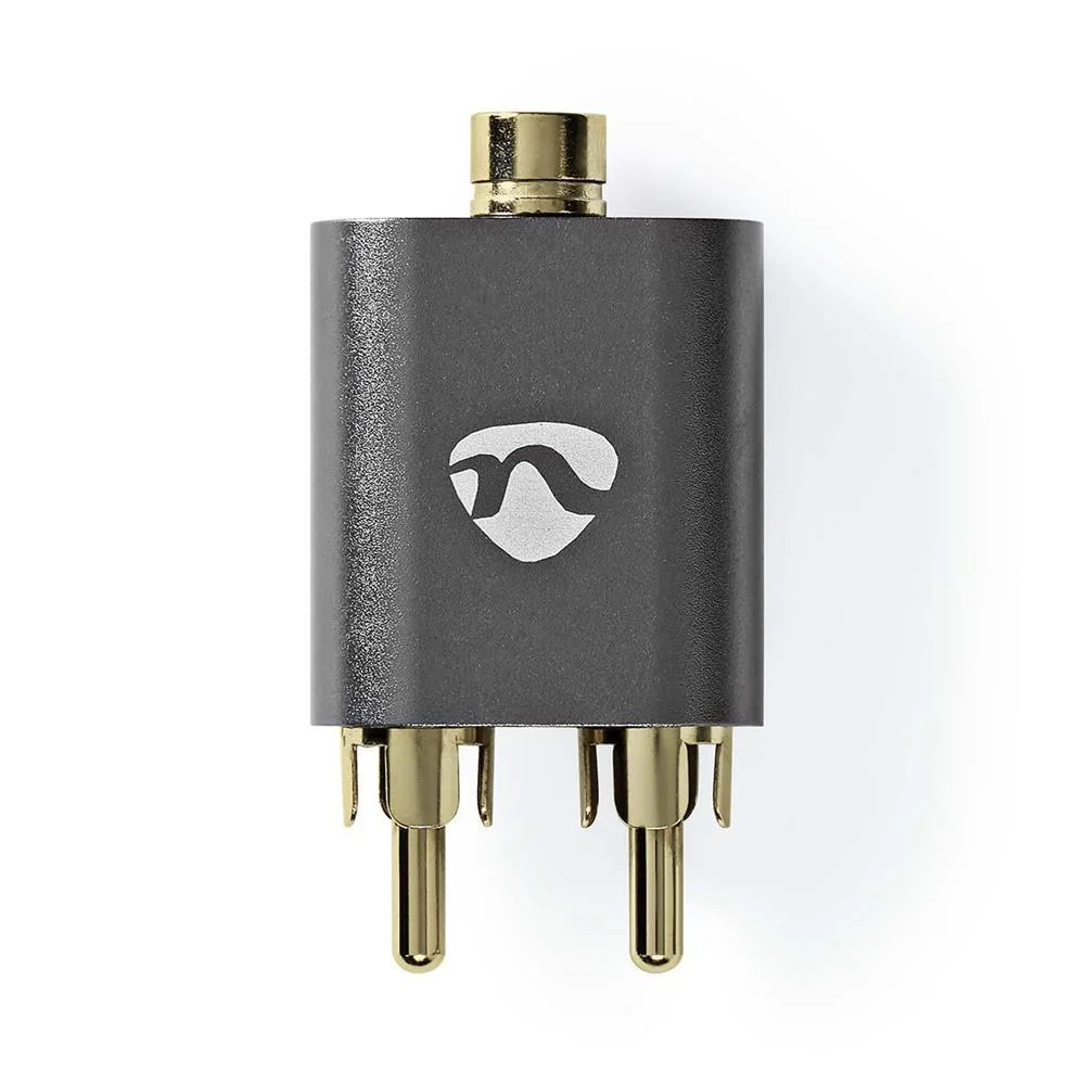 Adaptador de &Aacute;udio Stereo 2x Rca Macho 3.