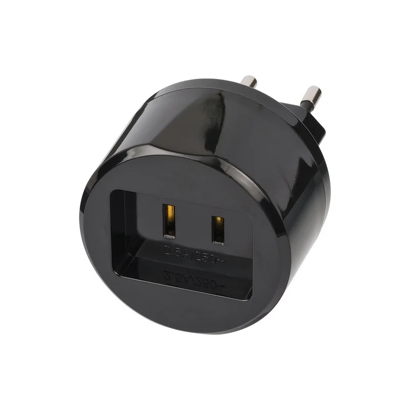 Adaptador de Viagem dos Eua para a Europa com Fus.
