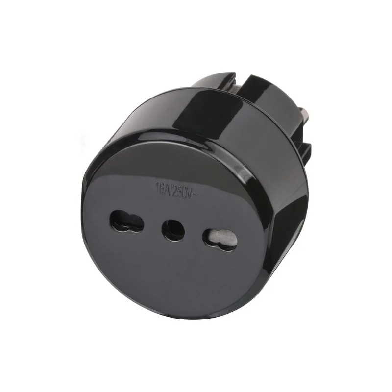 Adaptador de Viagem It&aacute;lia-Europa com Conex&atilde;o &agrave; T.