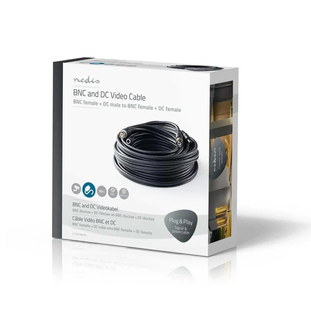 Cabo Cctv  Bnc/Dc  10m