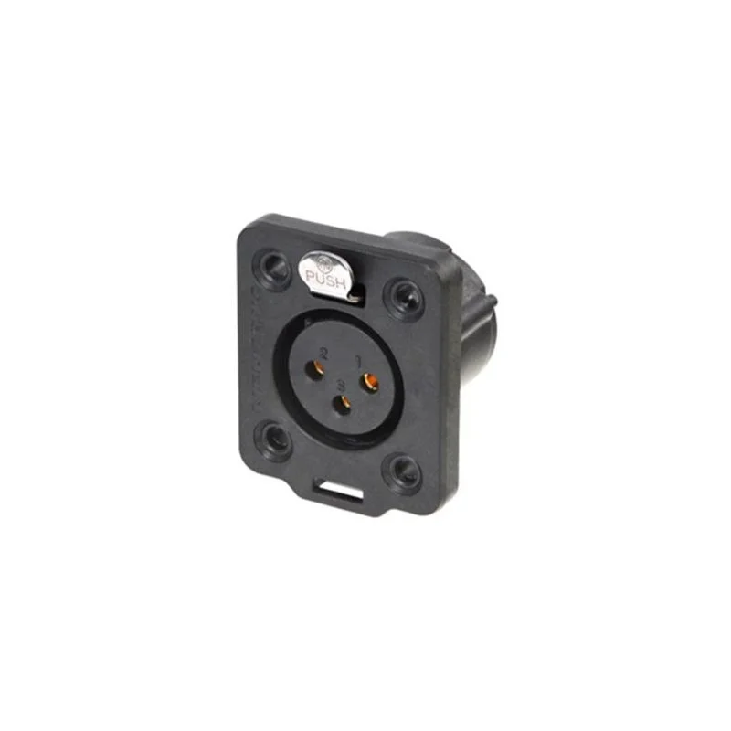 Neutrik - Conetor de Chassi F&ecirc;mea Xlr de 3 P&oacute;los Muito Resistente S&eacute;rie Top