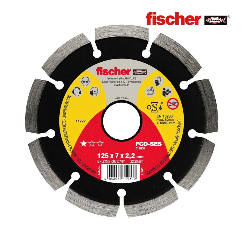 Disco de Corte para Cimento Fcd-Ses &Oslash;115x2.0x22.23 512853 Fischer