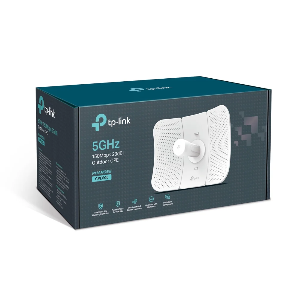 Antena Tp-Link Cpe605 5ghz 150mbps 23dbi Exterior
