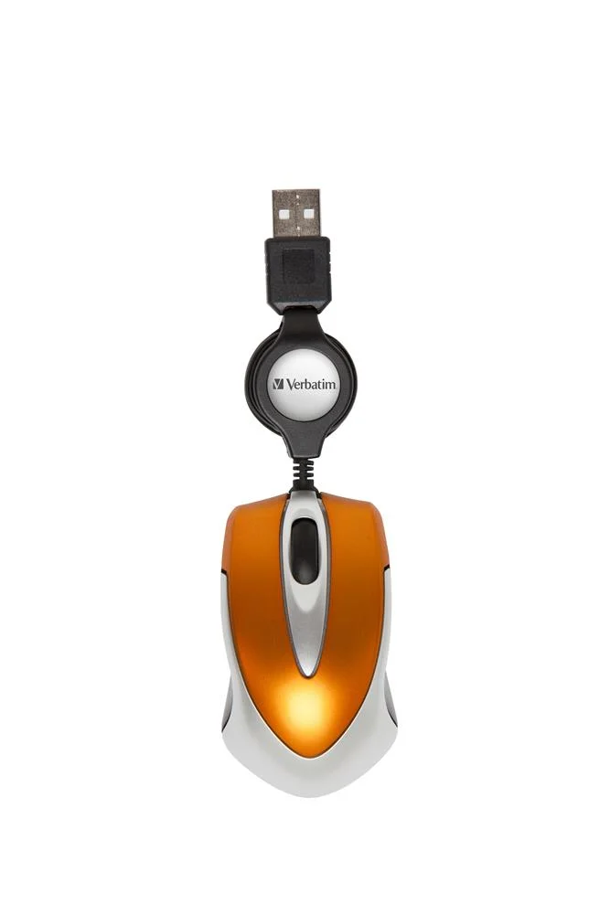 Rato Mini Verbatim Usb - Laranja