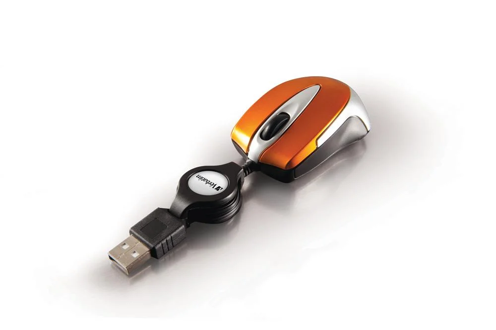 Rato Mini Verbatim Usb - Laranja