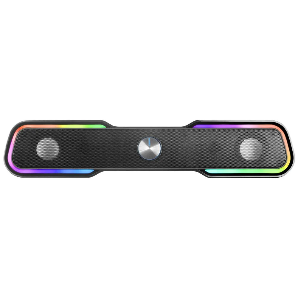 Coluna Soundbar Msbx RGB 2.0 10w Bluetooth Preto - Mars-Gaming