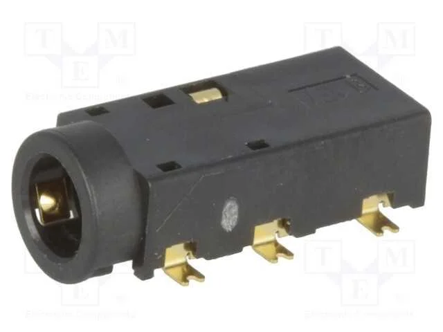 Tomada, Jack 3,5mm, F&ecirc;mea, Stereo Especial, Faixas: 4, para Pcb