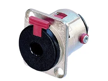 Neutrik - Jack Chassis Connector, 3-Pin Female, Silver Plated, Nickel, D-Size