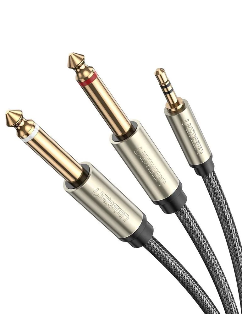 Kabel Trs Ugreen Av126 3,5 Mm Na 2x Ts 6,35 Mm - 5 M (ed&yacute;)