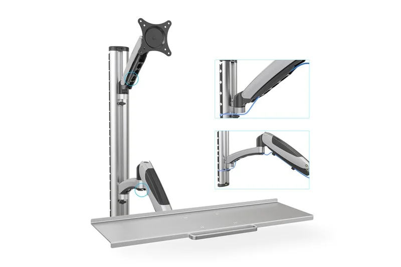 Digitus Wah 17"-27" 1tft        2gelenke    Silber  Max. 6kg