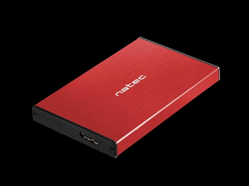 Natec HDD Enclosure Rhino Go (Usb 3.0  2.5   Red)