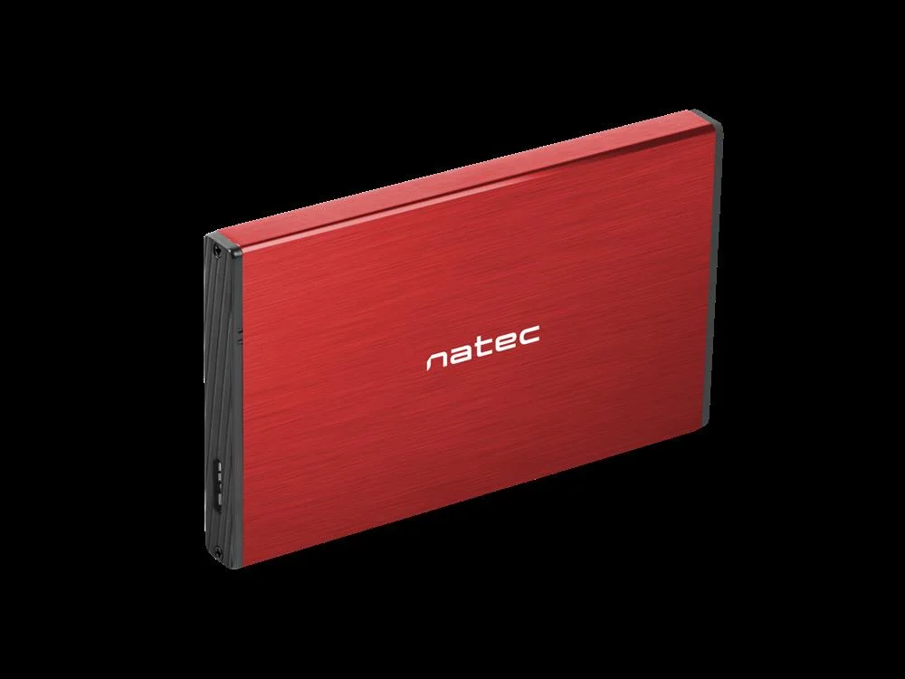 Natec HDD Enclosure Rhino Go (Usb 3.0  2.5   Red)