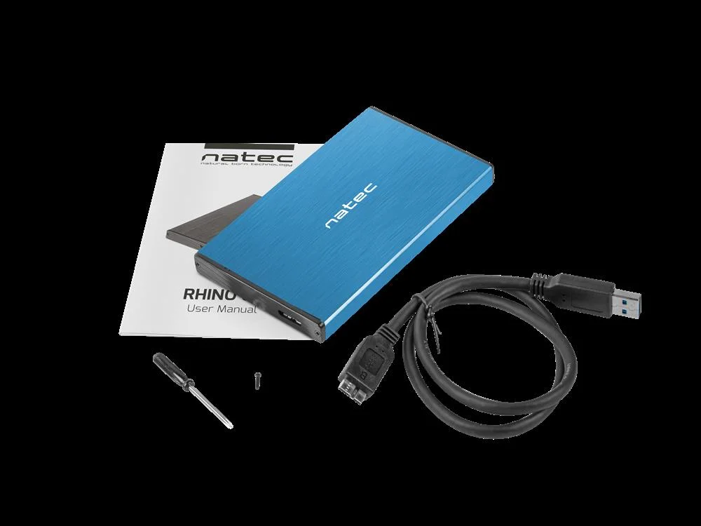 Natec Case HDD Rhino Go (Usb 3.0  2.5   Blue)