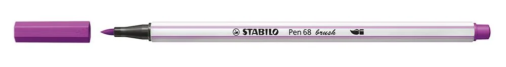 Rotulador Punta Fibra Pincel Pen 68 Brush Lila St.