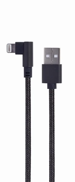 Cabo Gembird Cc-Usb2-Amlml-0.2m Usb-A para Lightning 90&ordm; 0.2m Preto