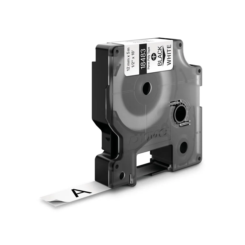 Dymo 18483, Preto Sobre Branco, Multicor, Poli&eacute;st.