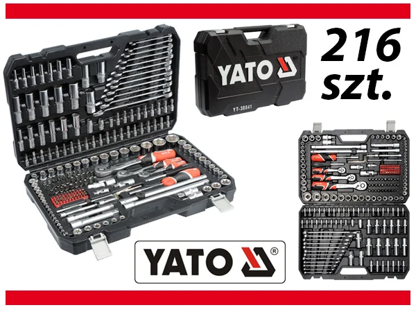 Yato Yt-38841 1/4   3/8   1/2  Socket Wrench Set