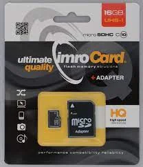 Imro 10/16g Uhs-I Adp Memory Card 16 Gb Microsdhc.