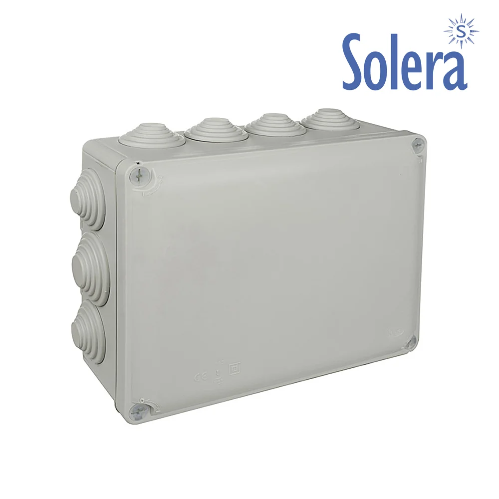 Caixa Quadrada Estanca 220x170x80mm com Parafusos.