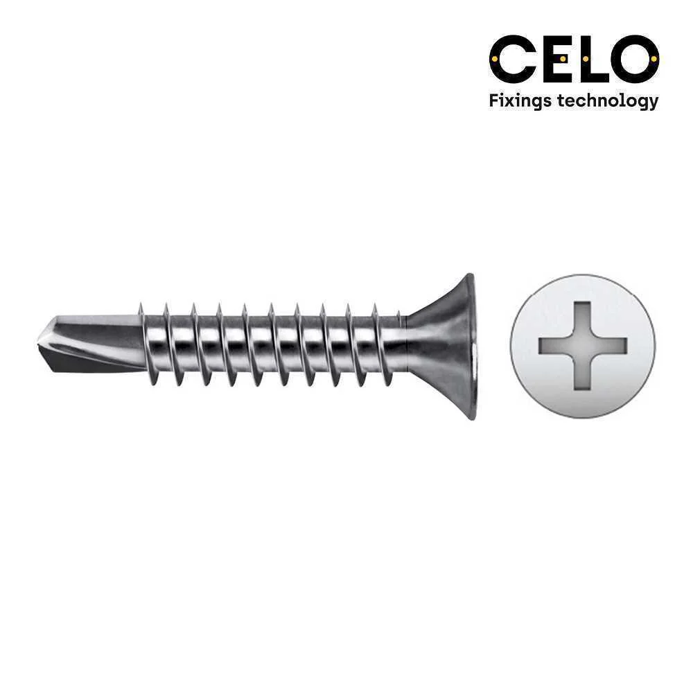 Caixa 500 Unid. Ponta Broca Escariado Philips Din/Ref 7504p &Oslash;3,5x19mm Zincado Celo
