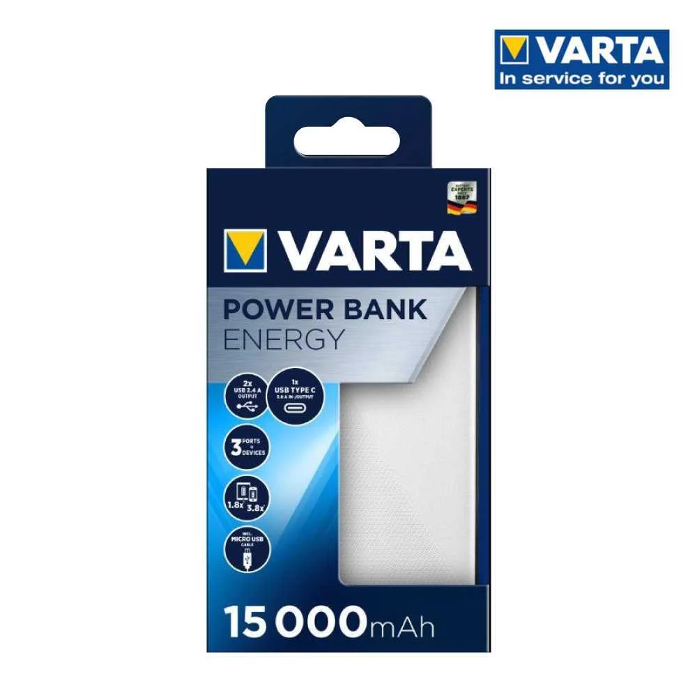 Power Bank Energy 15.000 Mah Varta