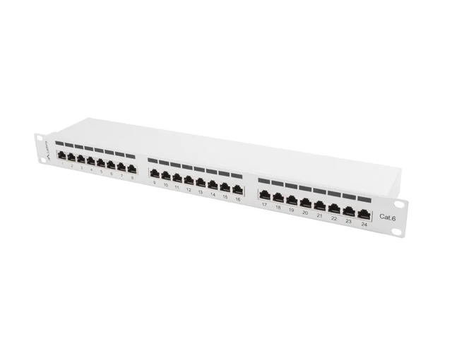 Patch Panel Lanberg 24 Puertos 1u 19" Cat.6 Ftp G.