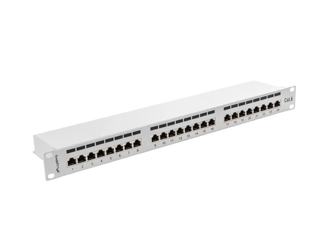 Patch Panel Lanberg 24 Puertos 1u 19" Cat.6 Ftp G.